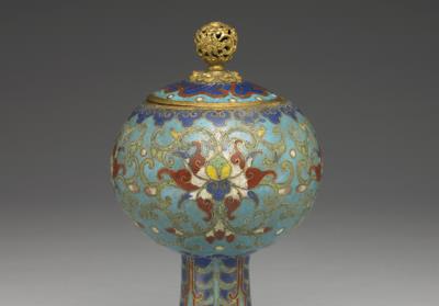 图片[2]-Copper box in cloisonne enamels, Qing dynasty (1644-1911)-China Archive